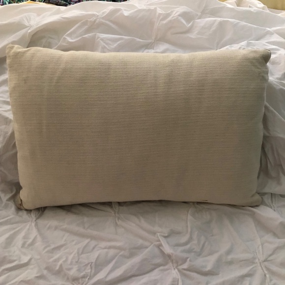 Kim Salmela decorative lumbar pillow mixed fabrics boho ikat patchwork prints - Picture 4 of 5